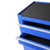 Rolling Tool Chest with Wheels and 8 Drawers, Detachable Large Tool Cabinet with Lock for Garage, Locking Mechanic Tool Cart with Black Liner for Ware