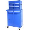5-Drawer Rolling Tool Chest, High Capacity Tool Storage Cabinet W/Lockable Wheels, Adjustable Shelf & Anti-Slip Liner, Detachable Tool Box Organizer,