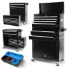 8-Drawer Rolling Tool Chest with Wheels, Large Tool Cabinet with Drawers, Mobile Steel Tool Storage Organizer with Lock&Liner for Warehouse, Workshop,