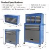 Rolling Tool Chest with Wheels 8 Drawers, Assembled Tool Cabinet Combo with Drawers, Detachable Organizer Tool Chests, Mobile Lockable Tool Box for Wo