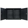 Wall Mounted Tool Cabinet Industrial Metal 31.5"x7.5"x23.6" Black