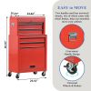 Detachable Large Tool Cabinet with Wheels, 5 Drawers, Lockable Rolling Chest for Warehouse, Garage, Workshop ‚Äì High Capacity Tool Cart with Liner