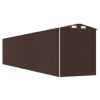 Garden Shed Dark Brown 75.6"x402"x87.8" Galvanized Steel