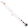 5 in 1 Multi-Functional Trimming Tool, 56CC 2-Cycle Garden Tool System with Gas Pole Saw, Hedge Trimmer, Grass Trimmer, and Brush Cutter EPA Compliant