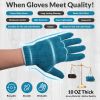 Pack of 720 Gray Knit Gloves L size. Cotton Polyester Gloves. Washable Gloves with Elastic Knit Wrist. Regular Weight Gloves. Seamless Workwear Gloves