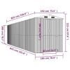 Garden Shed Green 75.6"x336.6"x87.8" Galvanized Steel