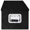 Storage Box Black 31.5"x15.4"x11.8" Aluminum