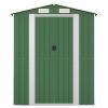 Garden Shed Green 75.6"x336.6"x87.8" Galvanized Steel