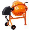 Cement Mixer, 3 Cu. Ft Electric Concrete Mixer Machine, 110v AC Motor Portable Power Cement Mixers for Mortar, Stucco and Fodder
