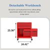 Detachable Large Tool Cabinet with Wheels, 5 Drawers, Lockable Rolling Chest for Warehouse, Garage, Workshop ‚Äì High Capacity Tool Cart with Liner