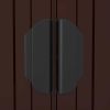 Garden Shed Dark Brown 75.6"x336.6"x87.8" Galvanized Steel