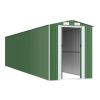 Garden Shed Green 75.6"x336.6"x87.8" Galvanized Steel