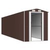 Garden Shed Dark Brown 75.6"x303.9"x87.8" Galvanized Steel