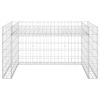 Lawn Mower Garage with Raised Bed 43.3"x31.5"x23.6" Steel Wire