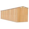 Garden Shed Light Brown 75.6"x336.6"x87.8" Galvanized Steel