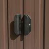 Garden Shed Brown 101.2"x389.8"x71.3" Galvanized steel
