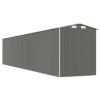 Garden Shed Light Gray 75.6"x402"x87.8" Galvanized Steel