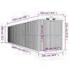 Garden Shed Dark Brown 75.6"x402"x87.8" Galvanized Steel