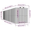 Garden Shed Light Brown 75.6"x336.6"x87.8" Galvanized Steel