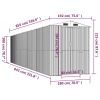 Garden Shed Dark Brown 75.6"x336.6"x87.8" Galvanized Steel