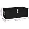 Storage Box Black 31.5"x15.4"x11.8" Aluminum