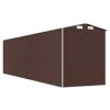 Garden Shed Dark Brown 75.6"x303.9"x87.8" Galvanized Steel