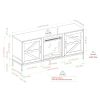 Modern Farmhouse Barn Door Fireplace TV Stand for TVs up to 65' ‚Äì Rustic Oak