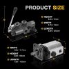 Log Splitter Pump Kit,16 GPM Hydraulic Wood Splitter Pump 2 Stage Wood Splitter Pump Log Splitter Kit with 25 GPM Auto Control Detent Valve 1/2" for L