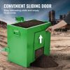 VEVOR Ballast Box 3 Point Category 1 Tractor, 800lbs Capacity, for 2'' Hitch Receiver, 5 cu.ft Volume Loader Attachment, Heavy-duty Steel, Green