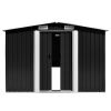 Garden Shed Anthracite 101.2"x389.8"x71.3" Galvanized steel