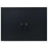 Wall Mounted Tool Cabinet Industrial Metal 31.5"x7.5"x23.6" Black