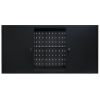 Wall Mounted Tool Cabinet Industrial Metal 47.2"x7.5"x23.6" Black