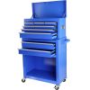 Rolling Tool Chest with Wheels and 8 Drawers, Detachable Large Tool Cabinet with Lock for Garage, Locking Mechanic Tool Cart with Black Liner for Ware