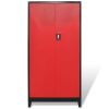 Tool Cabinet with Tool Chest Steel 35.4"x15.7"x70.9" Red and Black