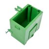 VEVOR Ballast Box 3 Point Category 1 Tractor, 800lbs Capacity, for 2'' Hitch Receiver, 5 cu.ft Volume Loader Attachment, Heavy-duty Steel, Green