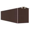 Garden Shed Dark Brown 75.6"x336.6"x87.8" Galvanized Steel