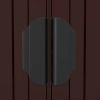 Garden Shed Dark Brown 75.6"x303.9"x87.8" Galvanized Steel