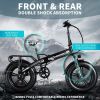 Adult Electric Bike 750W Motor 20"*4.0" All Terrain Fat Tire Ebike with Samsung 48V 12.8Ah Lithium Battery