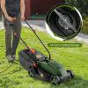 12-AMP 13.5 Inch Adjustable Electric Corded Lawn Mower with Collection Box